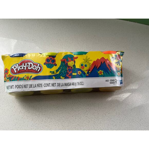 Hasbro Play-Doh Modeling Compound 4-Pack Of 4-Ounce Cans -Wild Colors - Picture 5 of 5